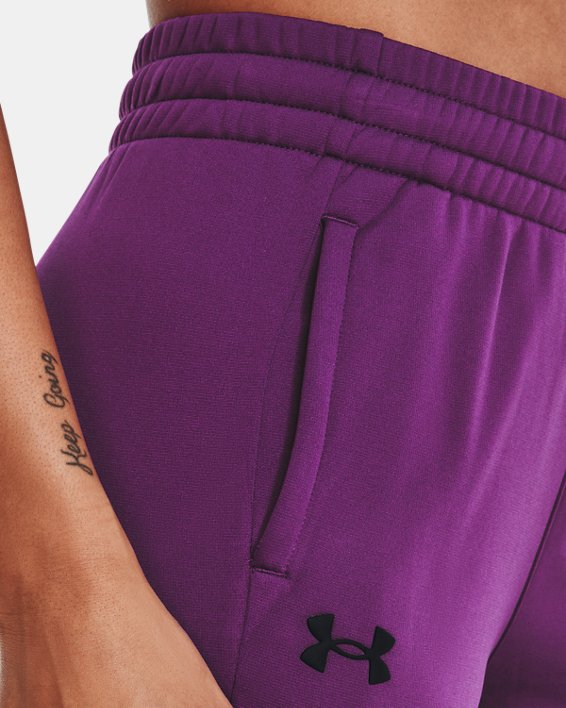 Damen Armour Fleece® Jogginghose, Purple, pdpMainDesktop image number 3